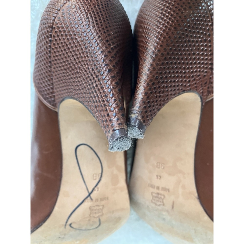 Via Spiga Heels Made In Italy Sz 9B In Brown - Picture 8 of 8
